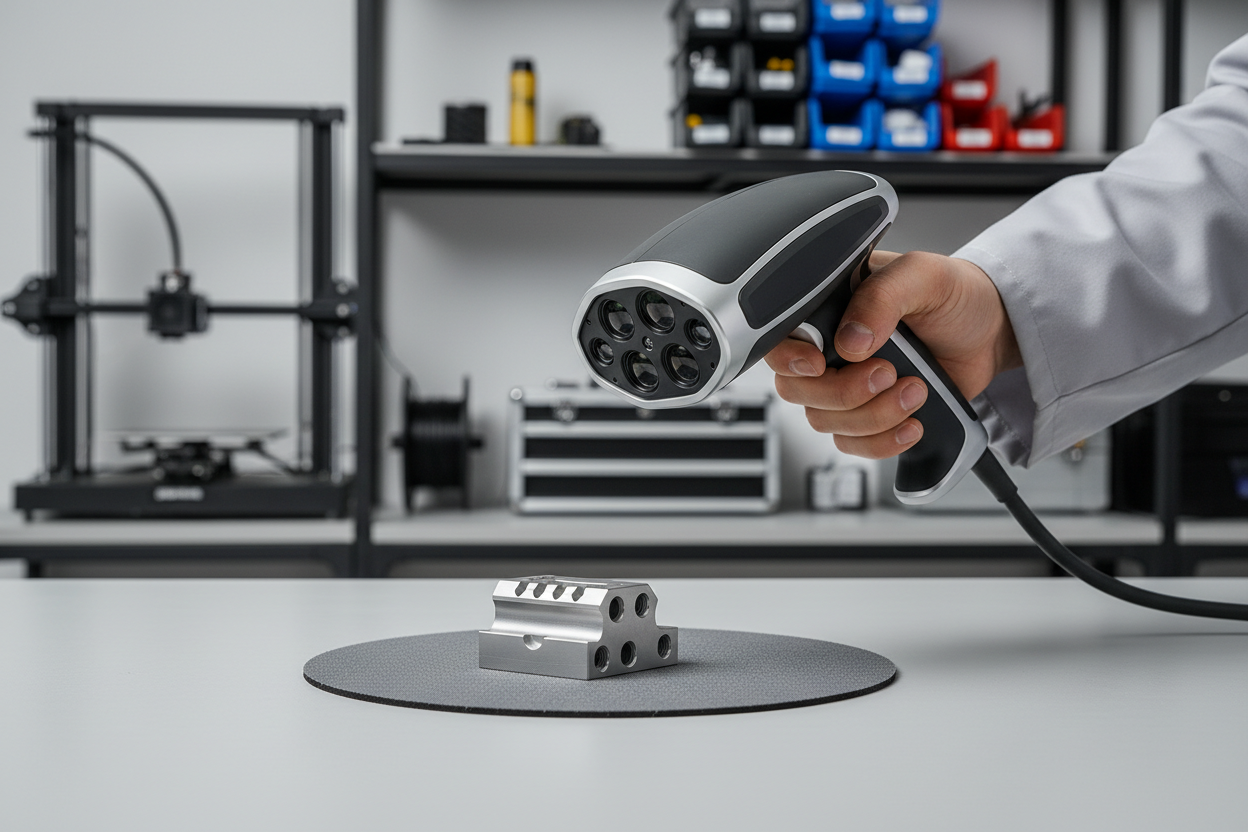 3D-сканирование детали ручным 3D-сканером